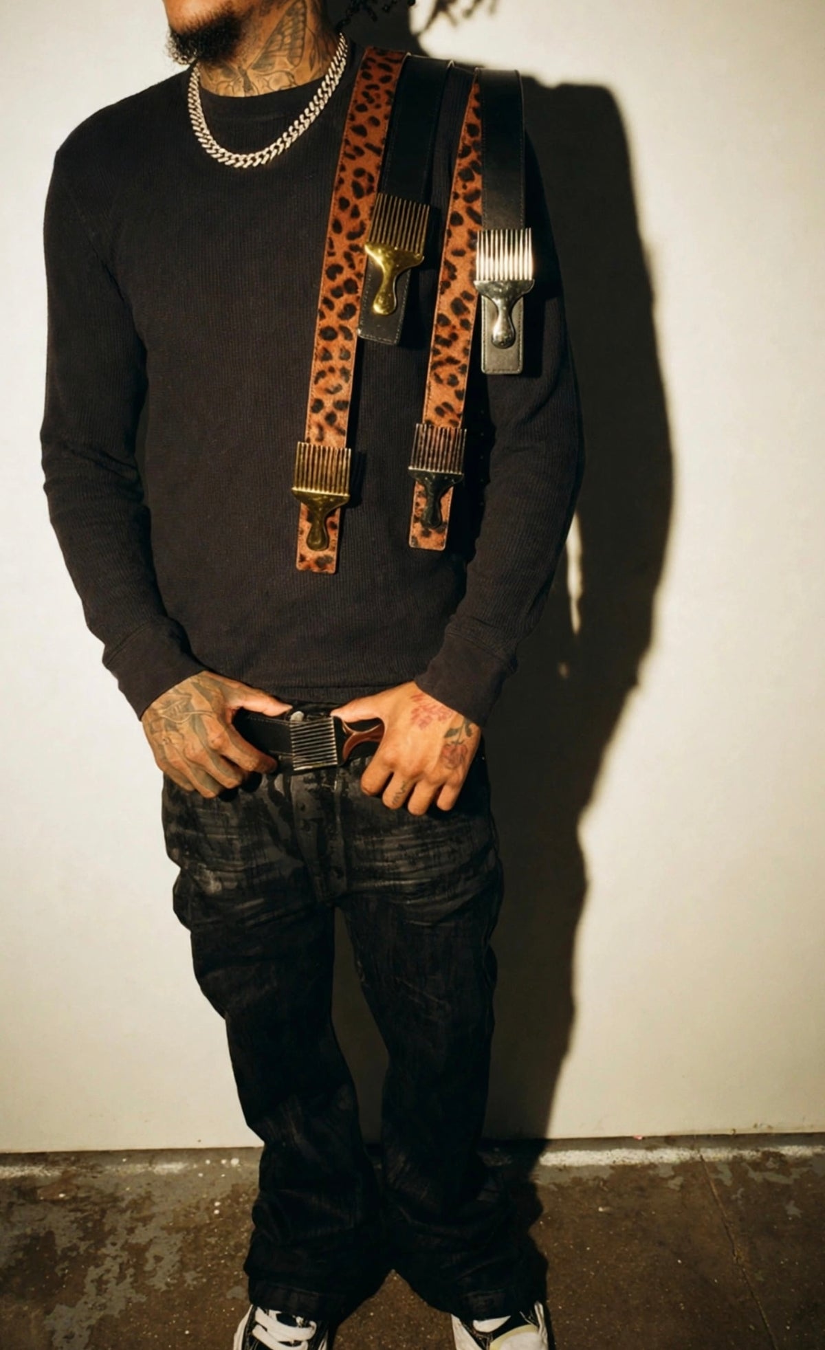 Sliver Afro Pick Belt
