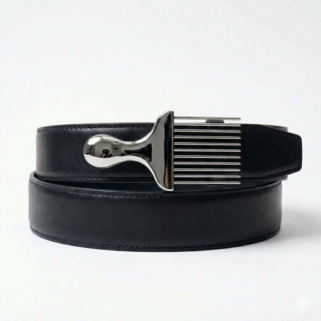 Sliver Afro Pick Belt